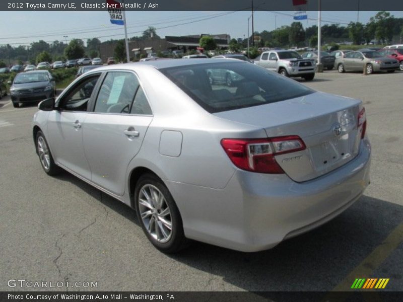 Classic Silver Metallic / Ash 2012 Toyota Camry LE