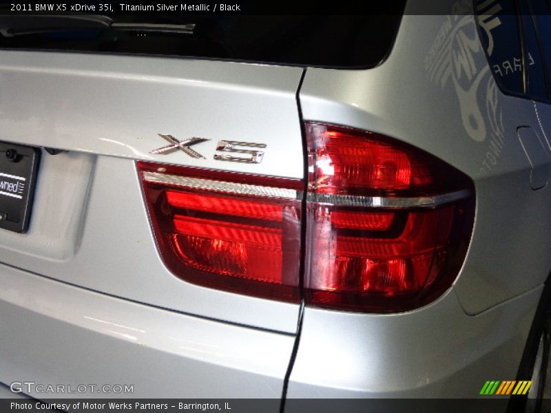 Titanium Silver Metallic / Black 2011 BMW X5 xDrive 35i
