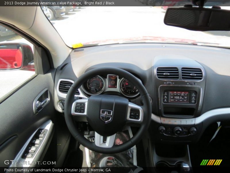 Bright Red / Black 2013 Dodge Journey American Value Package