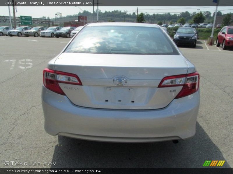 Classic Silver Metallic / Ash 2012 Toyota Camry LE