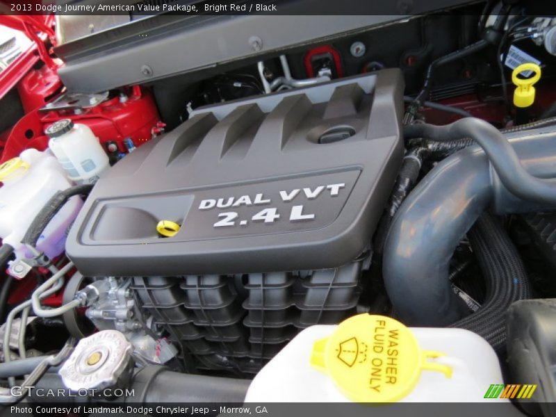 Bright Red / Black 2013 Dodge Journey American Value Package