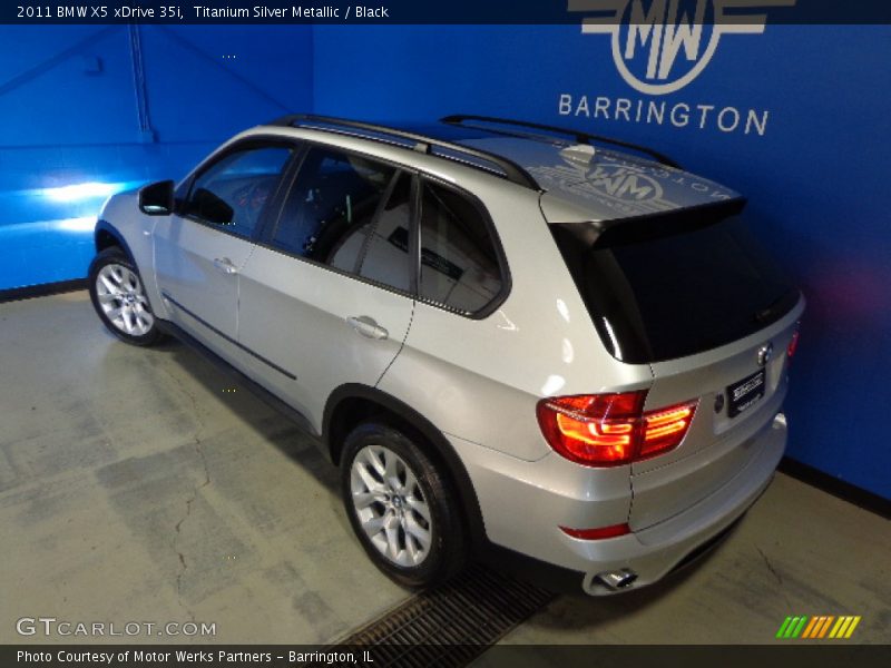 Titanium Silver Metallic / Black 2011 BMW X5 xDrive 35i