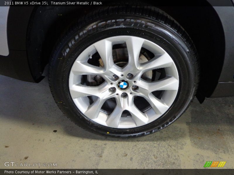 Titanium Silver Metallic / Black 2011 BMW X5 xDrive 35i
