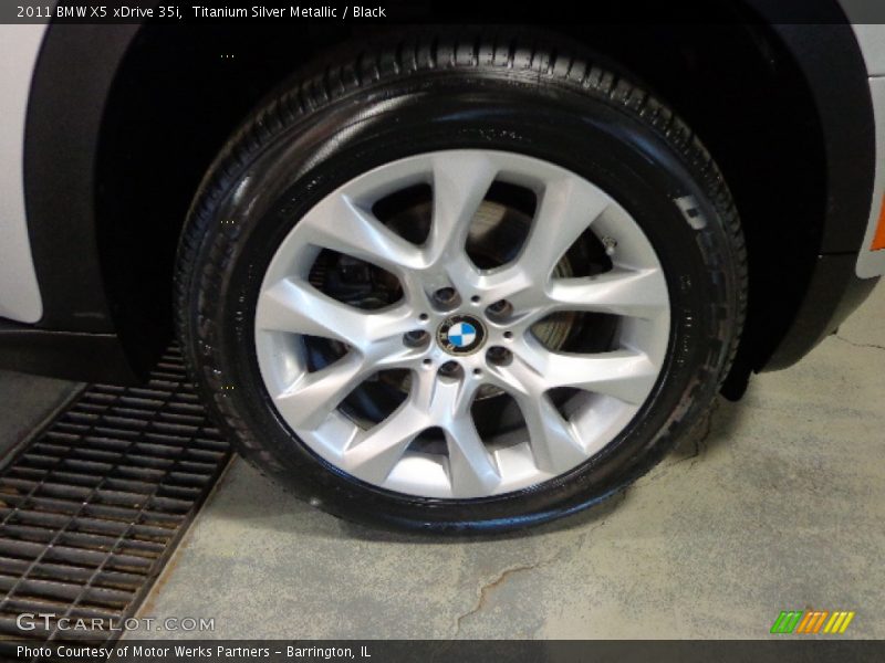 Titanium Silver Metallic / Black 2011 BMW X5 xDrive 35i