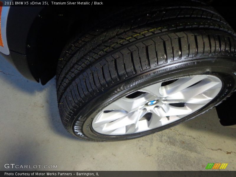 Titanium Silver Metallic / Black 2011 BMW X5 xDrive 35i