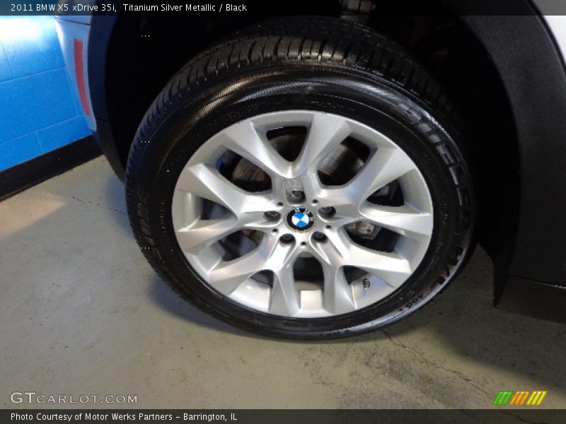 Titanium Silver Metallic / Black 2011 BMW X5 xDrive 35i