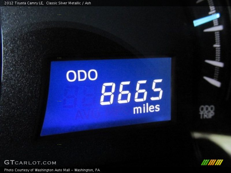 Classic Silver Metallic / Ash 2012 Toyota Camry LE