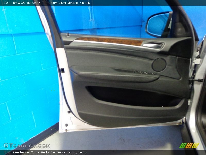 Titanium Silver Metallic / Black 2011 BMW X5 xDrive 35i