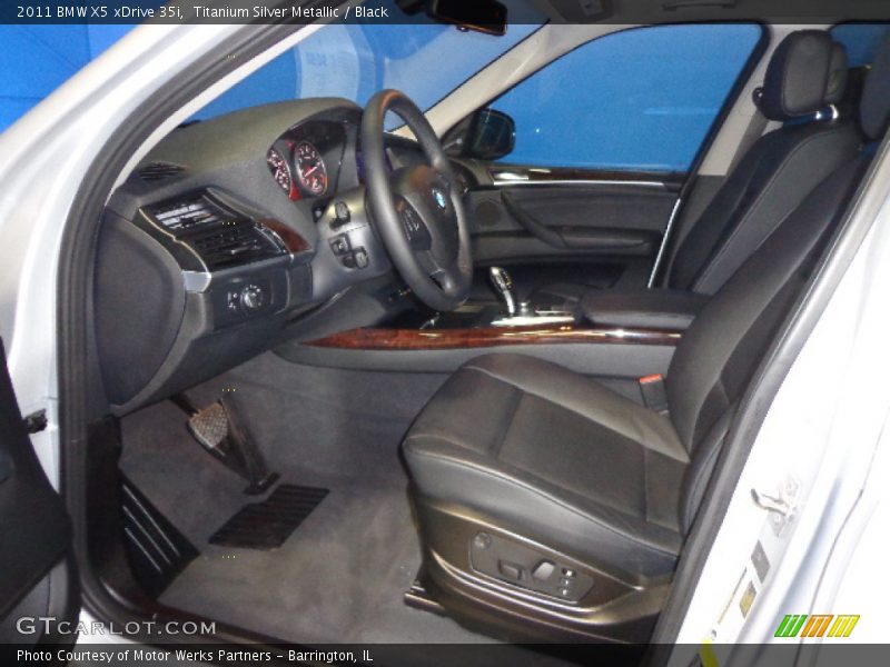 Titanium Silver Metallic / Black 2011 BMW X5 xDrive 35i