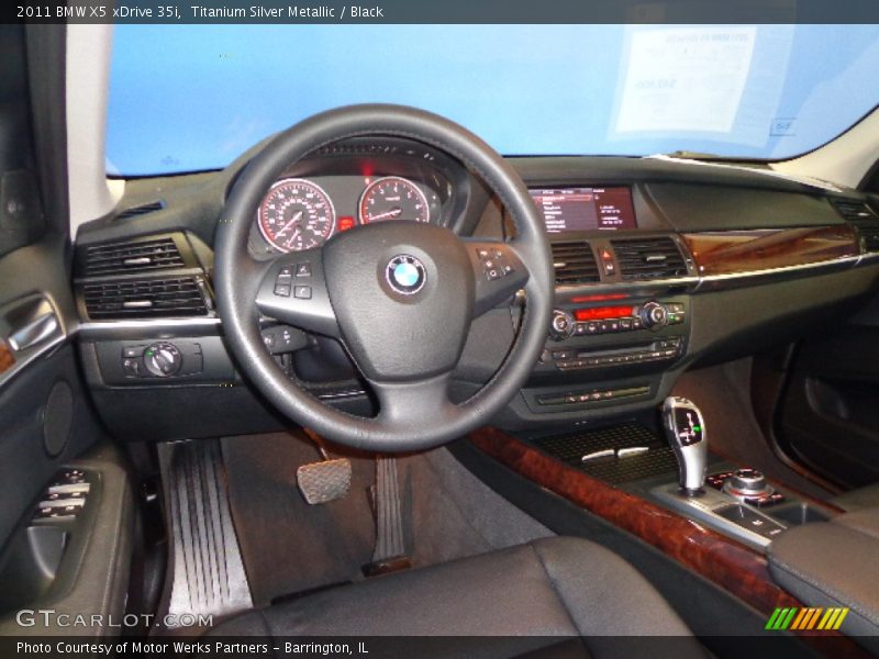 Titanium Silver Metallic / Black 2011 BMW X5 xDrive 35i