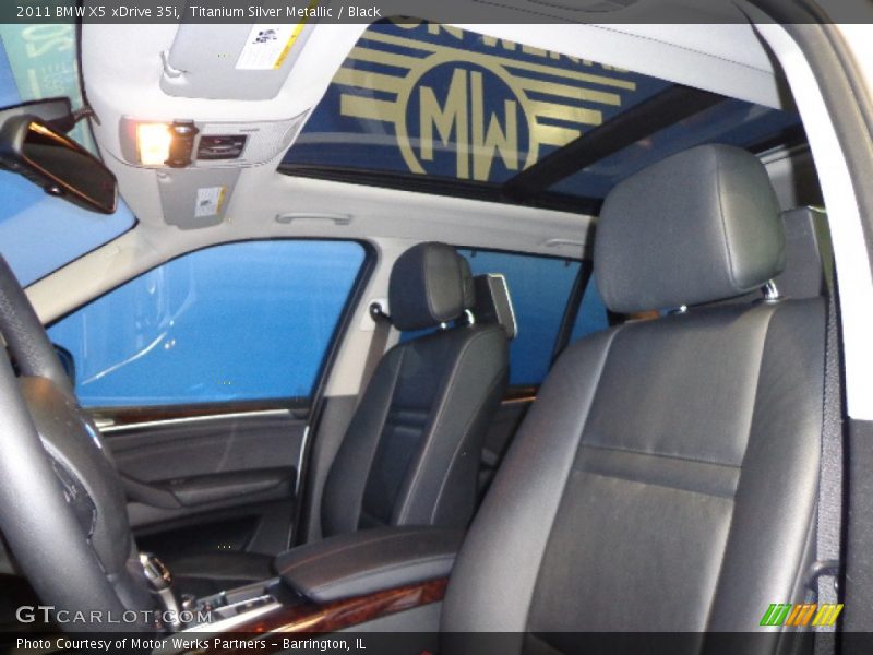 Titanium Silver Metallic / Black 2011 BMW X5 xDrive 35i