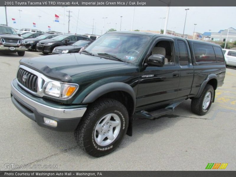 Imperial Jade Green Mica / Oak Beige 2001 Toyota Tacoma V6 TRD Xtracab 4x4