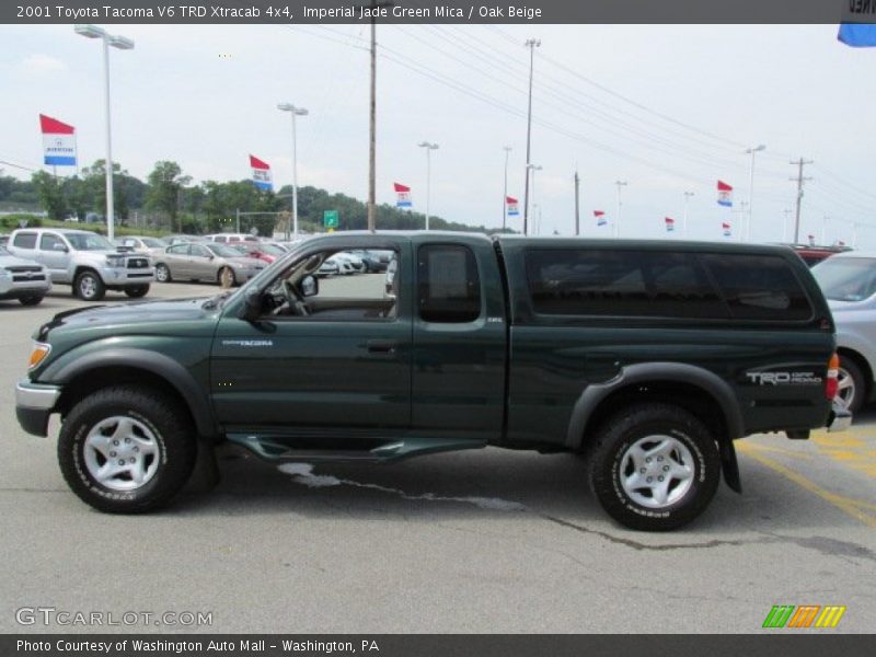 Imperial Jade Green Mica / Oak Beige 2001 Toyota Tacoma V6 TRD Xtracab 4x4