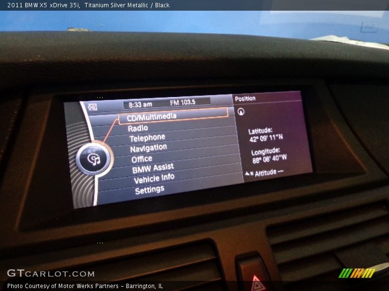 Titanium Silver Metallic / Black 2011 BMW X5 xDrive 35i