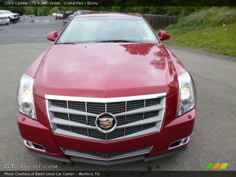 Crystal Red / Ebony 2009 Cadillac CTS 4 AWD Sedan