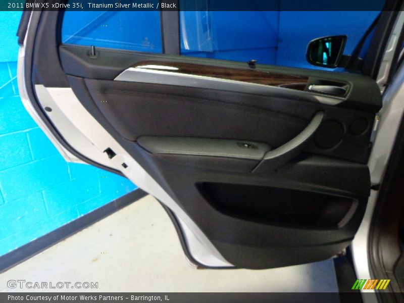 Titanium Silver Metallic / Black 2011 BMW X5 xDrive 35i