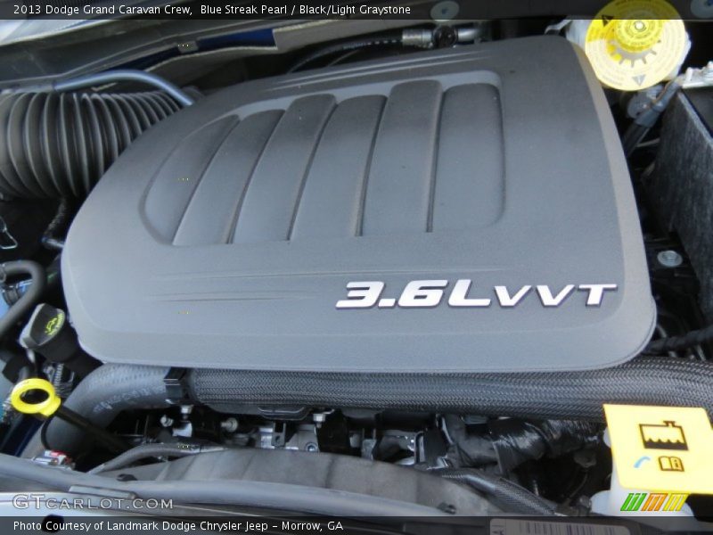 Blue Streak Pearl / Black/Light Graystone 2013 Dodge Grand Caravan Crew