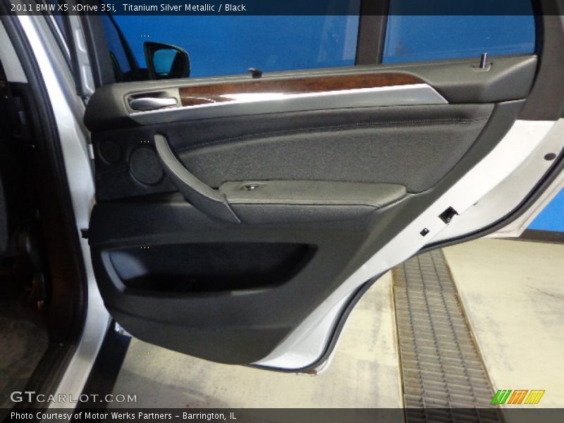 Titanium Silver Metallic / Black 2011 BMW X5 xDrive 35i