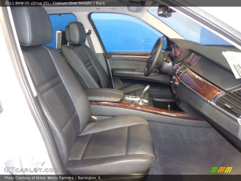 Titanium Silver Metallic / Black 2011 BMW X5 xDrive 35i