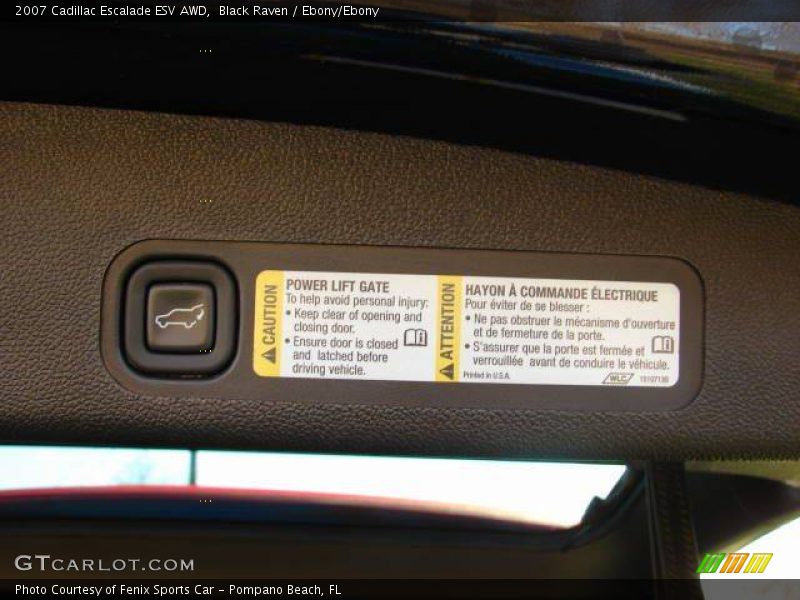 Black Raven / Ebony/Ebony 2007 Cadillac Escalade ESV AWD