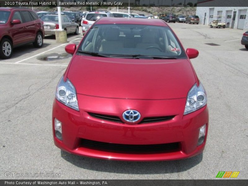 Barcelona Red Metallic / Misty Gray 2010 Toyota Prius Hybrid III