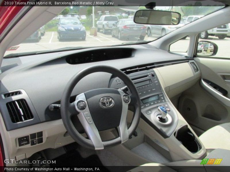 Barcelona Red Metallic / Misty Gray 2010 Toyota Prius Hybrid III