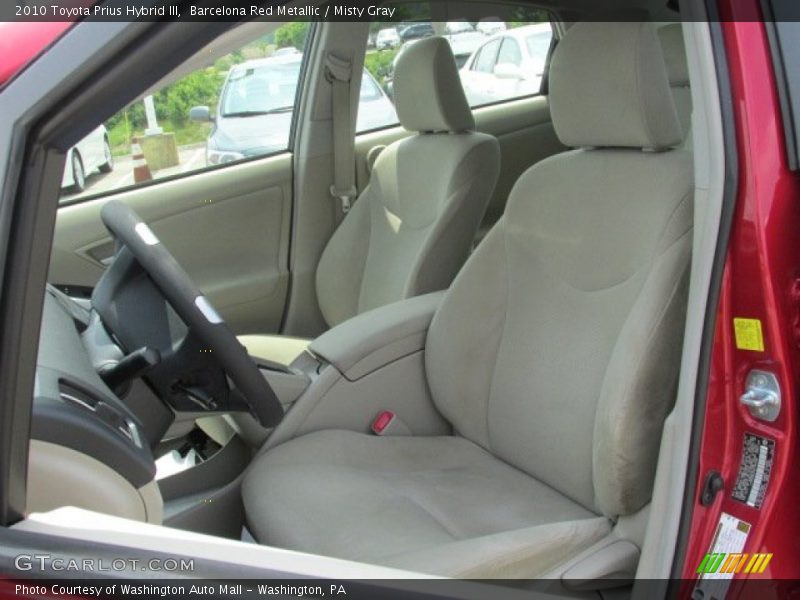 Barcelona Red Metallic / Misty Gray 2010 Toyota Prius Hybrid III
