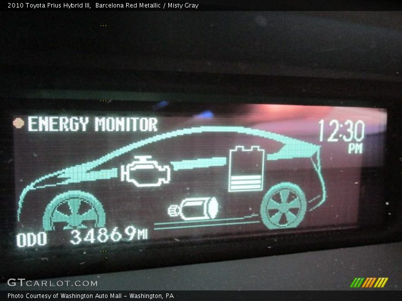 Barcelona Red Metallic / Misty Gray 2010 Toyota Prius Hybrid III