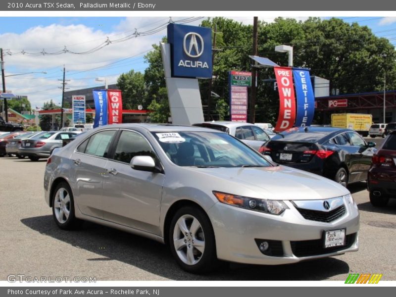 Palladium Metallic / Ebony 2010 Acura TSX Sedan