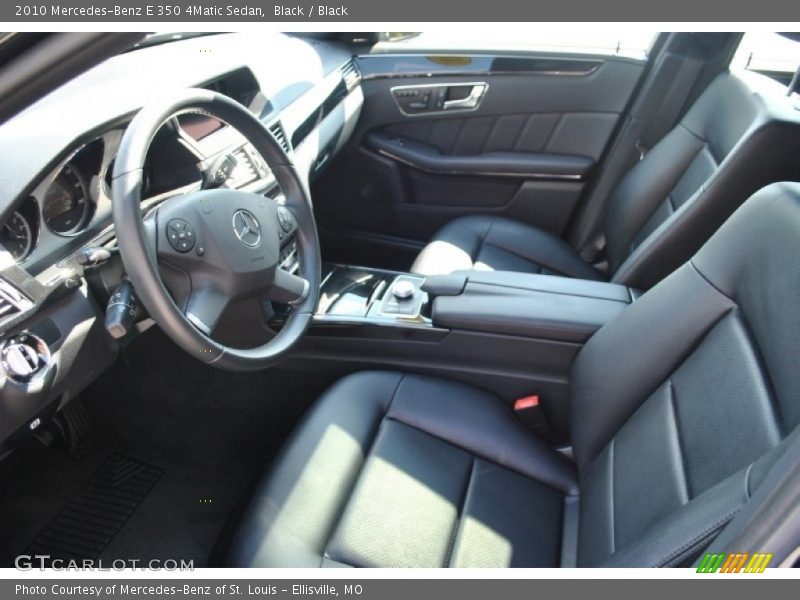 Black / Black 2010 Mercedes-Benz E 350 4Matic Sedan