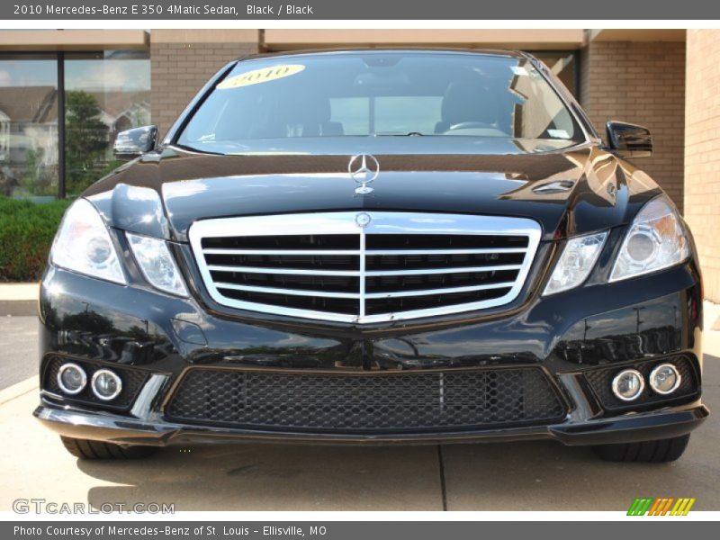 Black / Black 2010 Mercedes-Benz E 350 4Matic Sedan