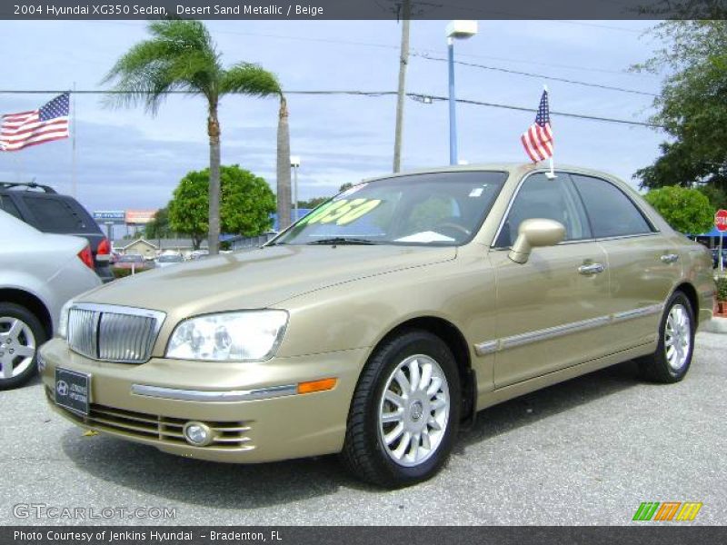 Desert Sand Metallic / Beige 2004 Hyundai XG350 Sedan