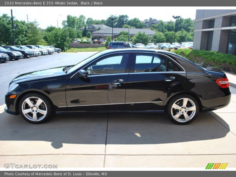 Black / Black 2010 Mercedes-Benz E 350 4Matic Sedan