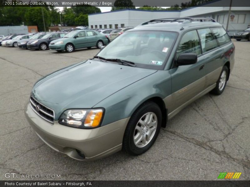 Wintergreen Metallic / Beige 2001 Subaru Outback Wagon