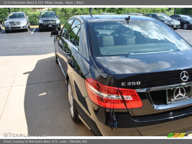 Black / Black 2010 Mercedes-Benz E 350 4Matic Sedan