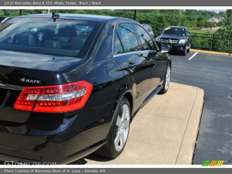Black / Black 2010 Mercedes-Benz E 350 4Matic Sedan