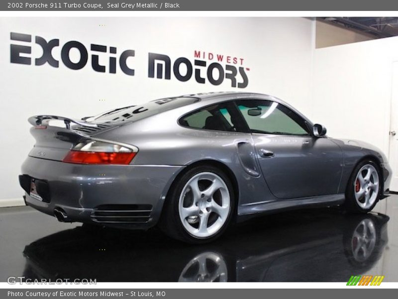 Seal Grey Metallic / Black 2002 Porsche 911 Turbo Coupe