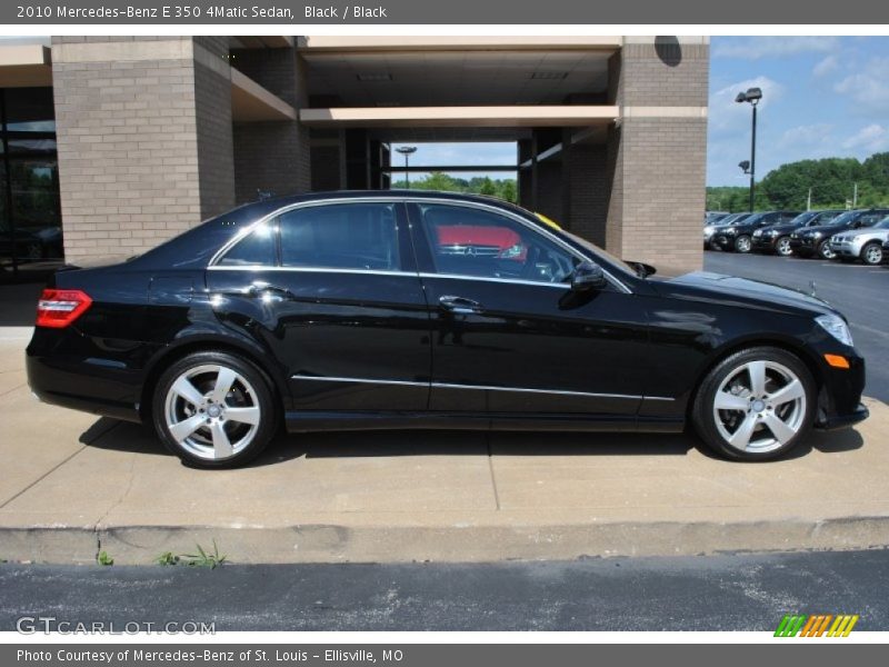 Black / Black 2010 Mercedes-Benz E 350 4Matic Sedan