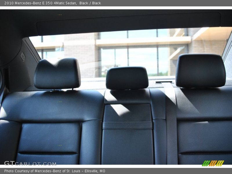 Black / Black 2010 Mercedes-Benz E 350 4Matic Sedan
