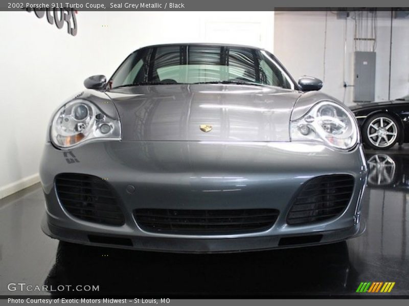 Seal Grey Metallic / Black 2002 Porsche 911 Turbo Coupe