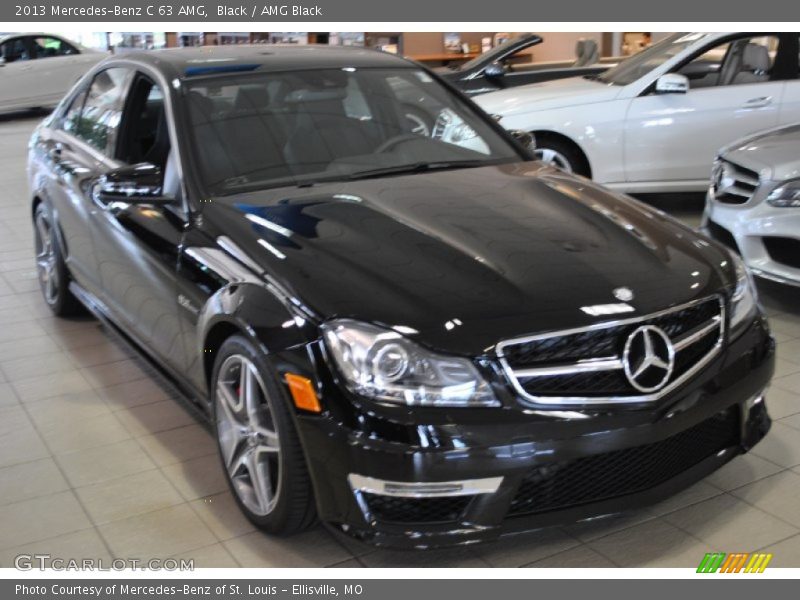 Black / AMG Black 2013 Mercedes-Benz C 63 AMG