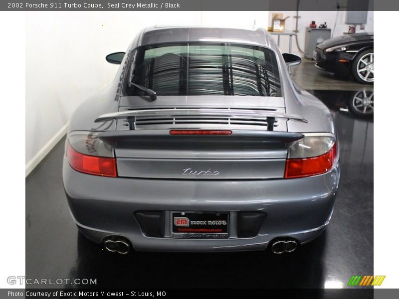 Seal Grey Metallic / Black 2002 Porsche 911 Turbo Coupe
