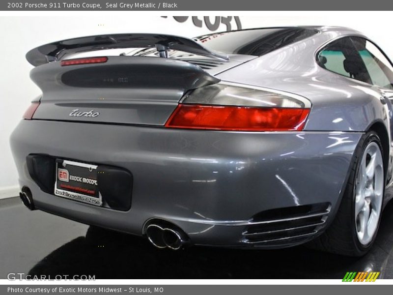 Seal Grey Metallic / Black 2002 Porsche 911 Turbo Coupe