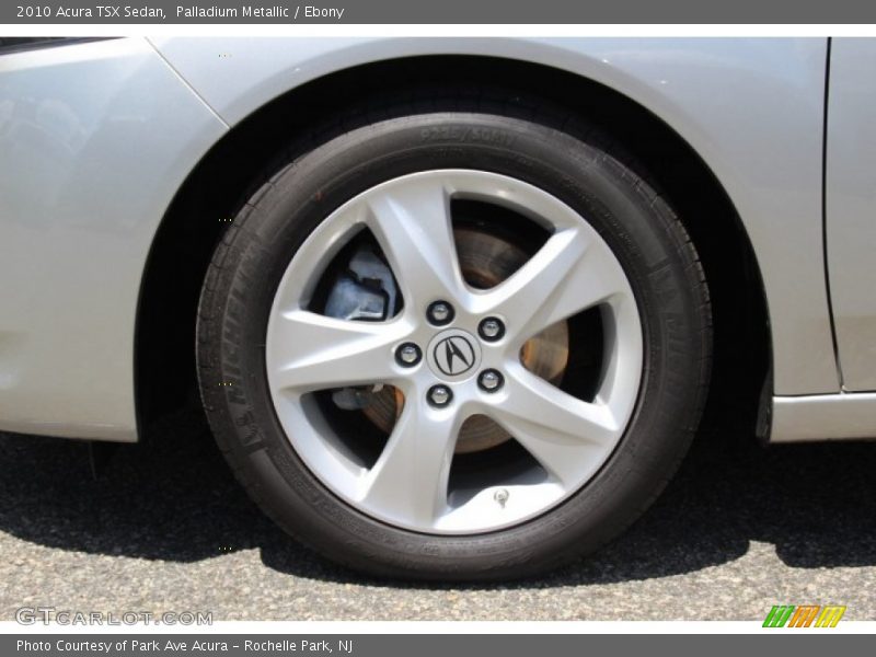 Palladium Metallic / Ebony 2010 Acura TSX Sedan