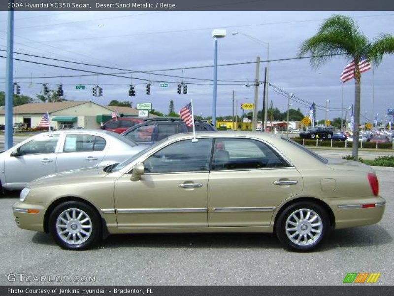 Desert Sand Metallic / Beige 2004 Hyundai XG350 Sedan