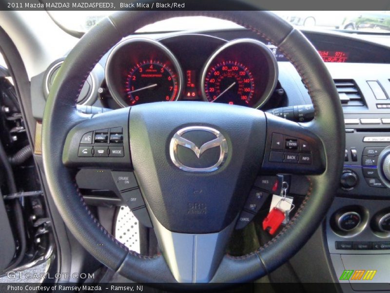 Black Mica / Black/Red 2011 Mazda MAZDA3 MAZDASPEED3