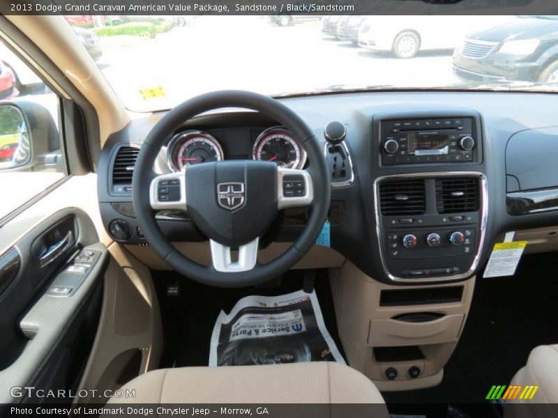 Sandstone / Black/Sandstorm 2013 Dodge Grand Caravan American Value Package