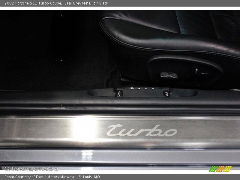 Seal Grey Metallic / Black 2002 Porsche 911 Turbo Coupe