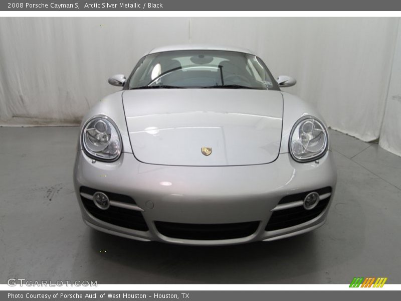 Arctic Silver Metallic / Black 2008 Porsche Cayman S