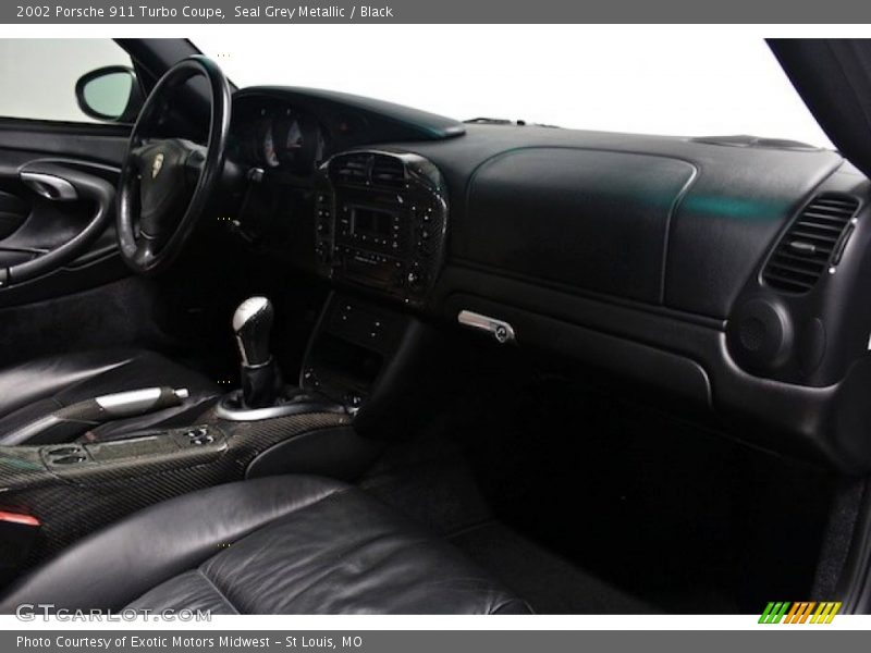 Seal Grey Metallic / Black 2002 Porsche 911 Turbo Coupe